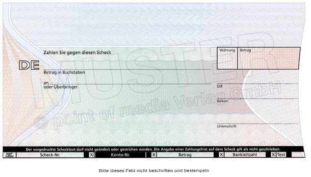 Individueller Spendenscheck Point Of Media Verlag Gmbh