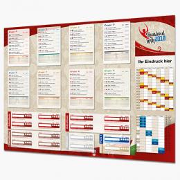 WM2018-Spielplan Wandplaner